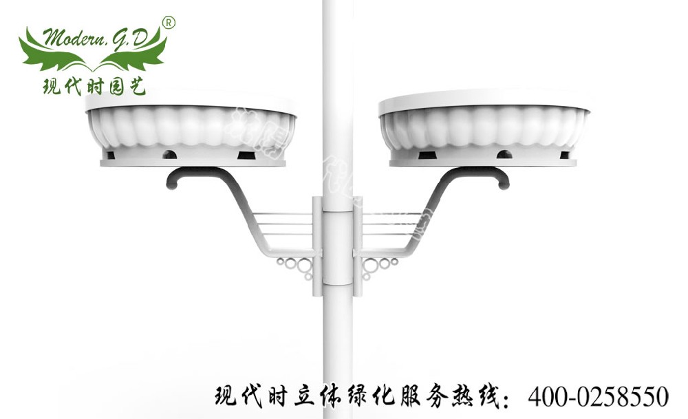 燈桿綠化花盆