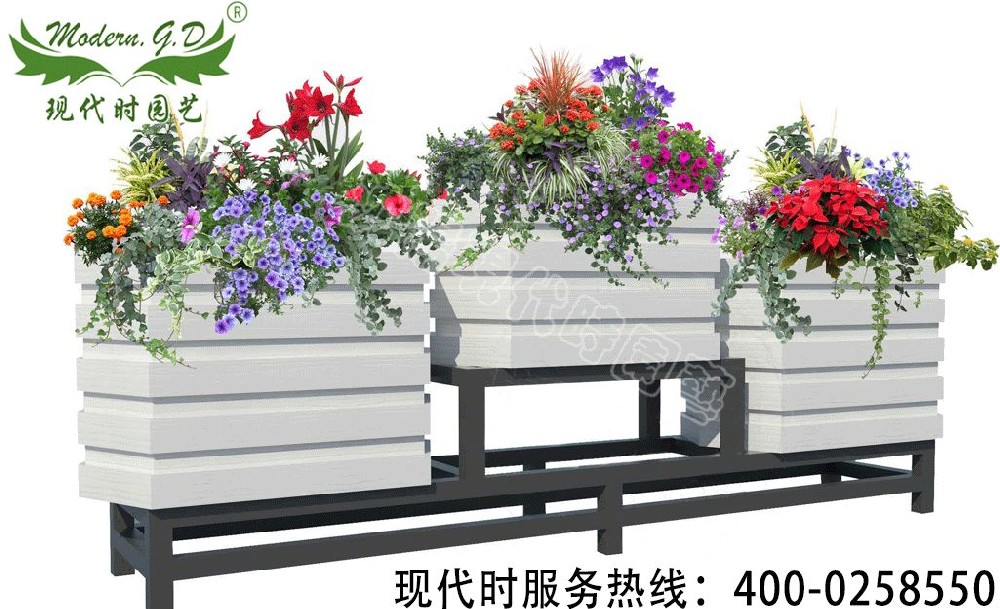 pvc道路花箱